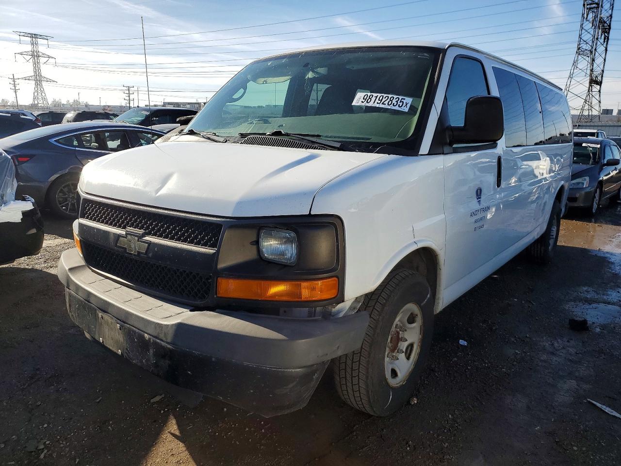 2015 Chevrolet Express Passenger 1LS, VIN 1GAZGZFG3F1195230 — Minor dents and scratches