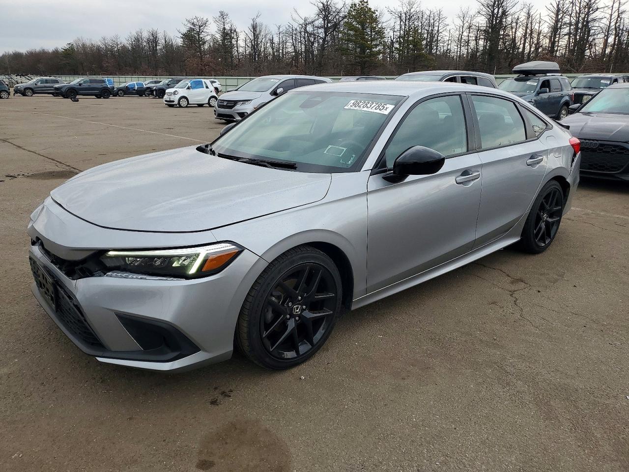 2022 Honda Civic Sport, VIN 2HGFE2F52NH607046 — Rear end