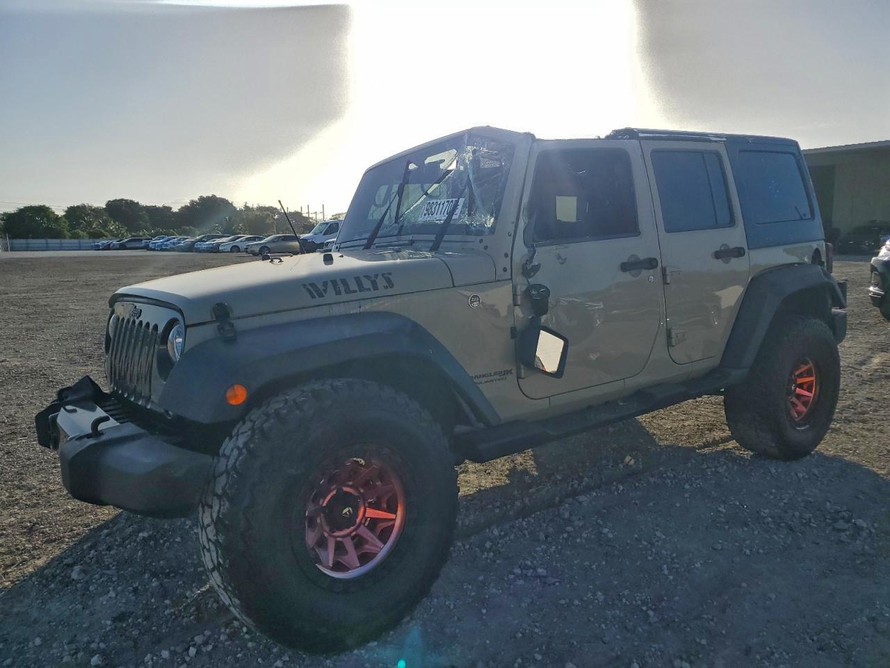 2018 Jeep Wrangler Unlimited Willys Wheeler W, VIN 1C4BJWDG2JL805174 — Auction photo