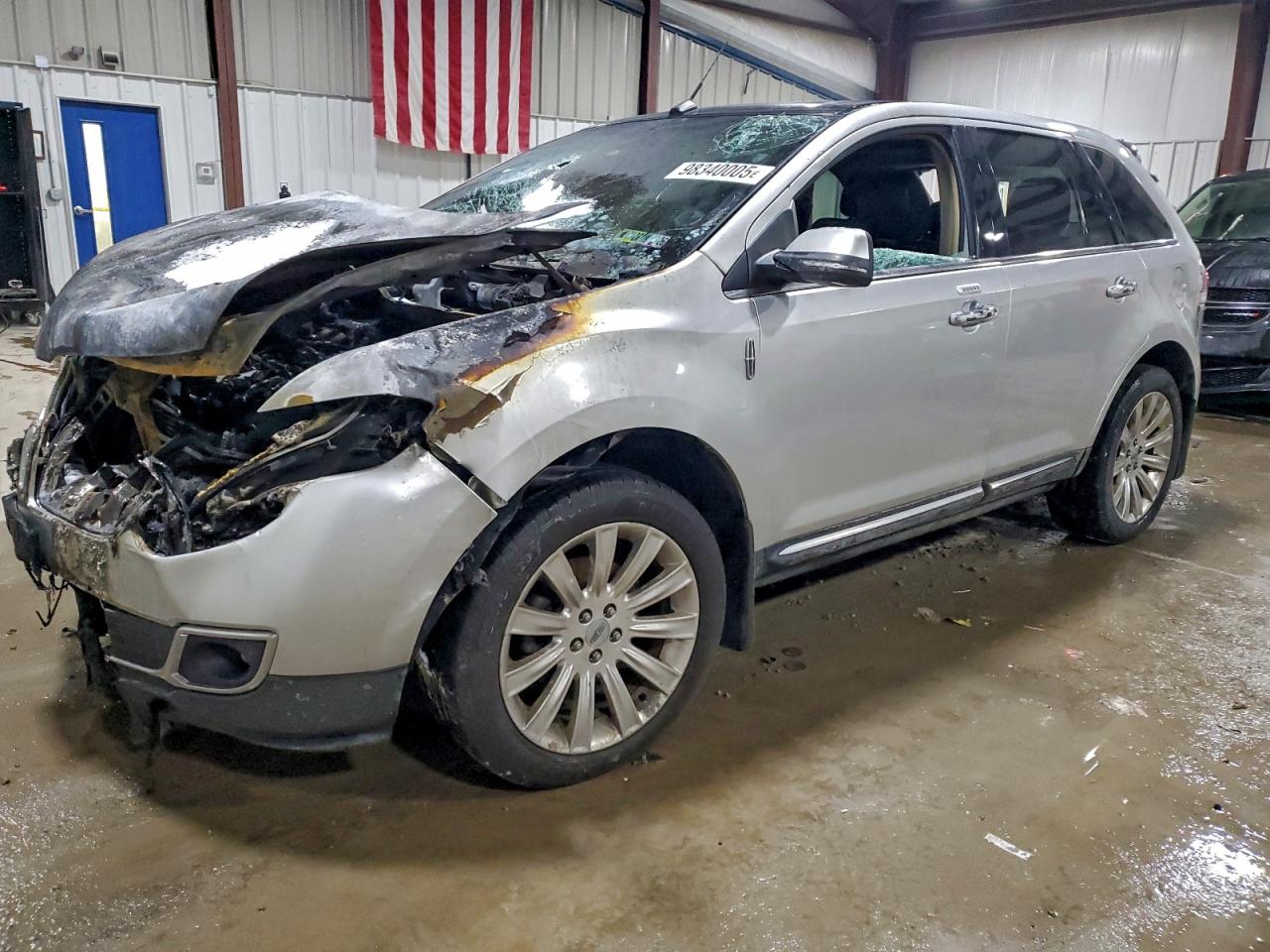 2013 Lincoln MKX, VIN 2LMDJ8JK3DBL06319 — Engine fire
