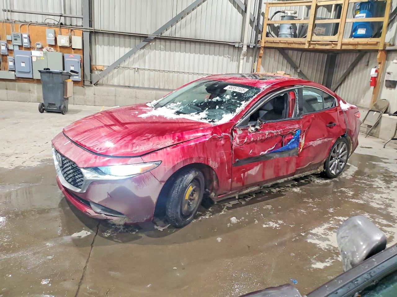 2019 Mazda 3 Preferred, VIN JM1BPBDM6K1118340 — Side