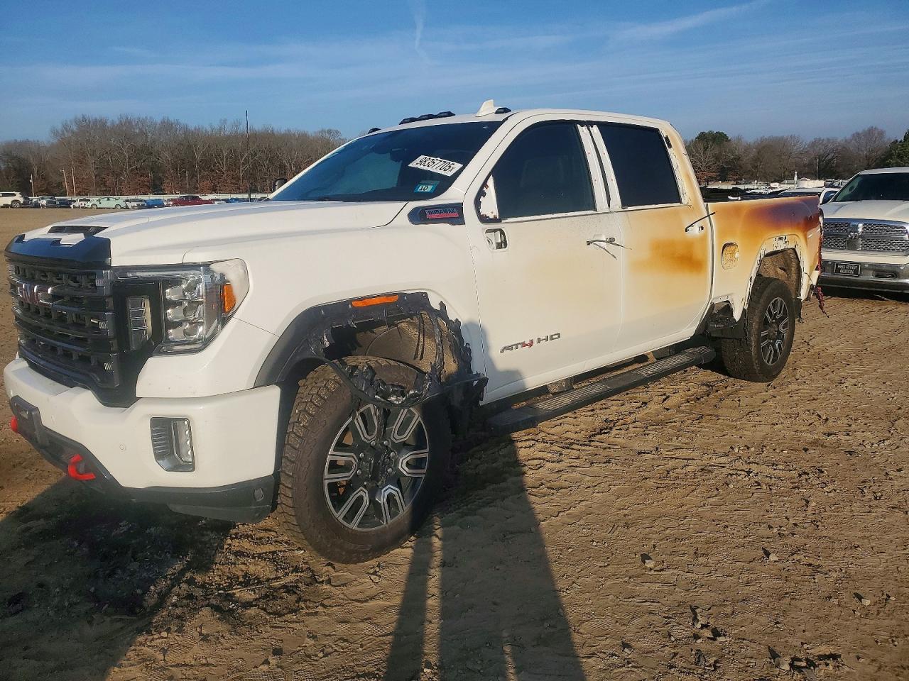 2020 GMC Sierra 3500HD AT4, VIN 1GT49VEY0LF171674 — Burn