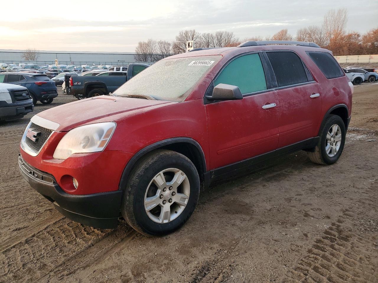 2012 GMC Acadia SL, VIN 1GKKRNED1CJ372957 — Front end