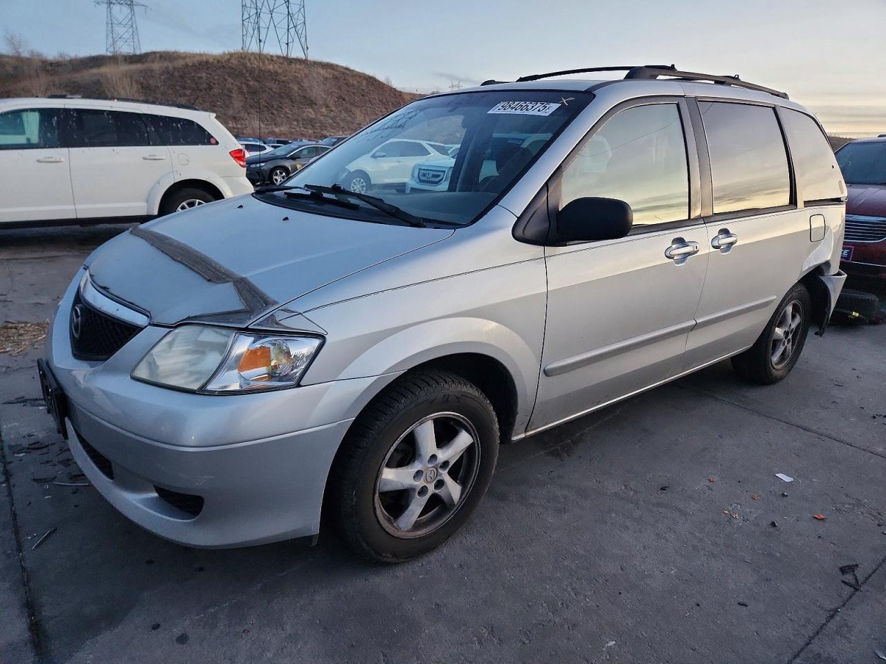 2003 Mazda MPV LX, VIN JM3LW28J030374964 — Rear end