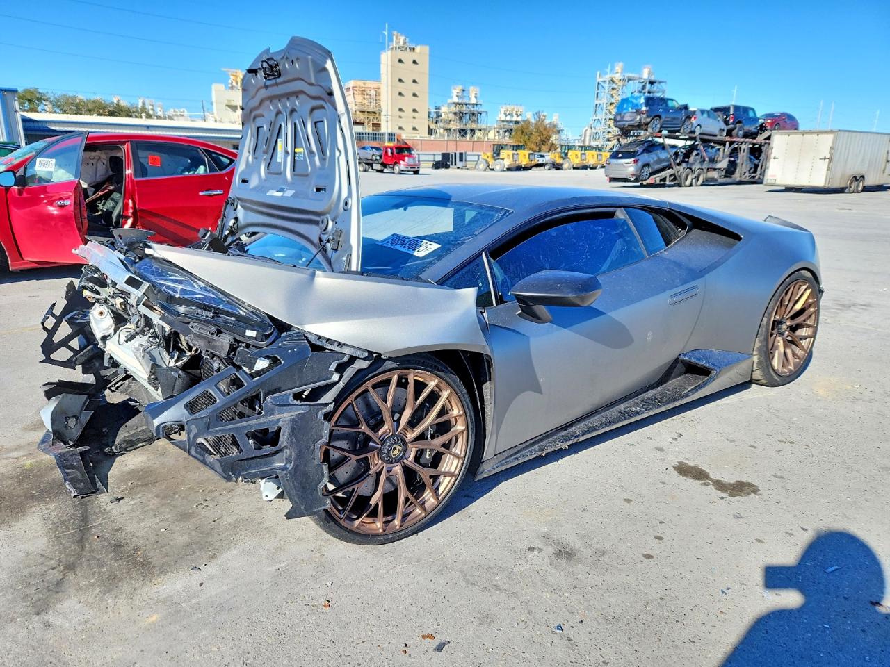 2018 Lamborghini Huracan Performante, VIN ZHWUD4ZFXJLA08220 — Front end