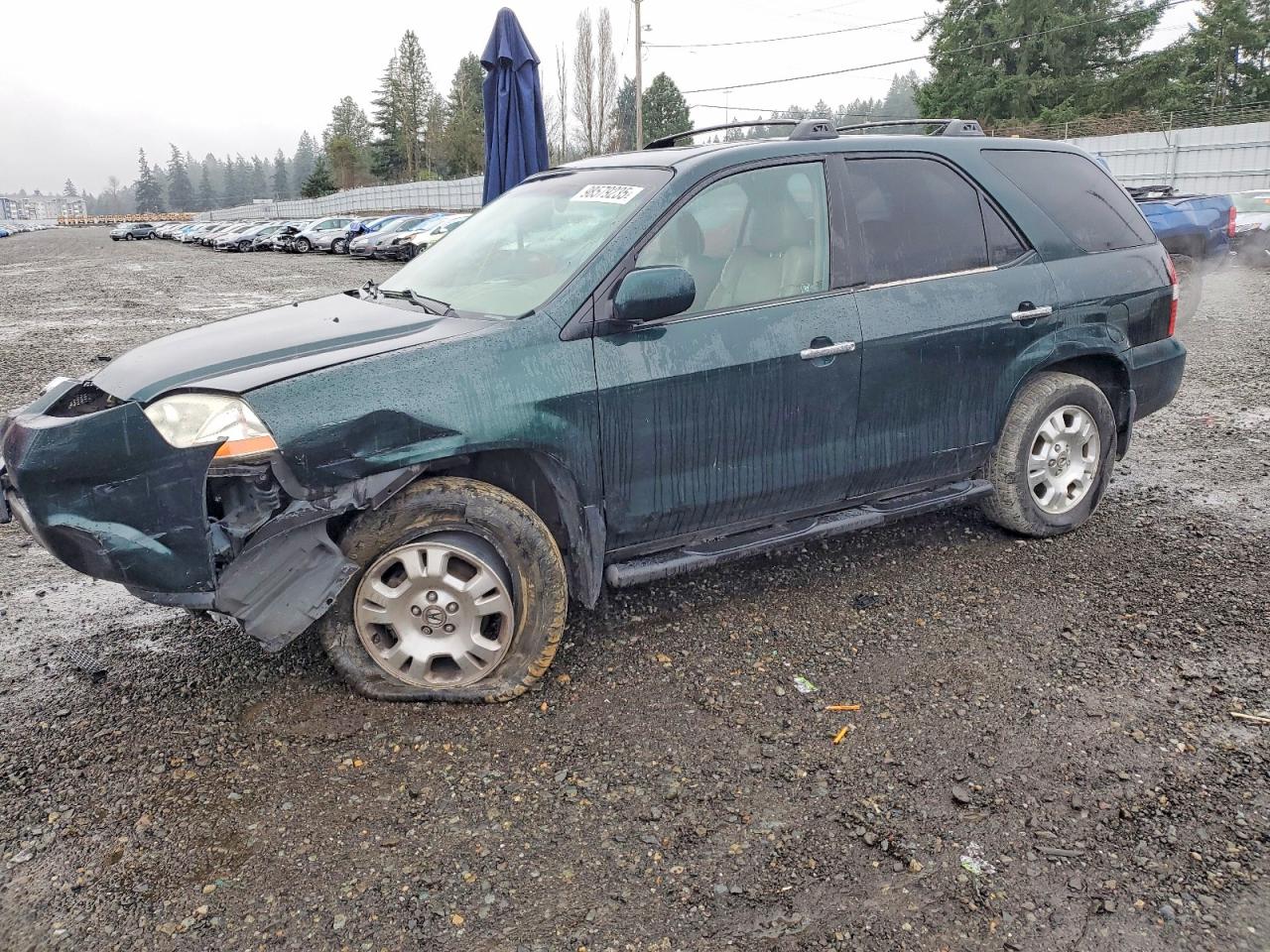 2001 Acura MDX, VIN 2HNYD18291H542983 — Front end