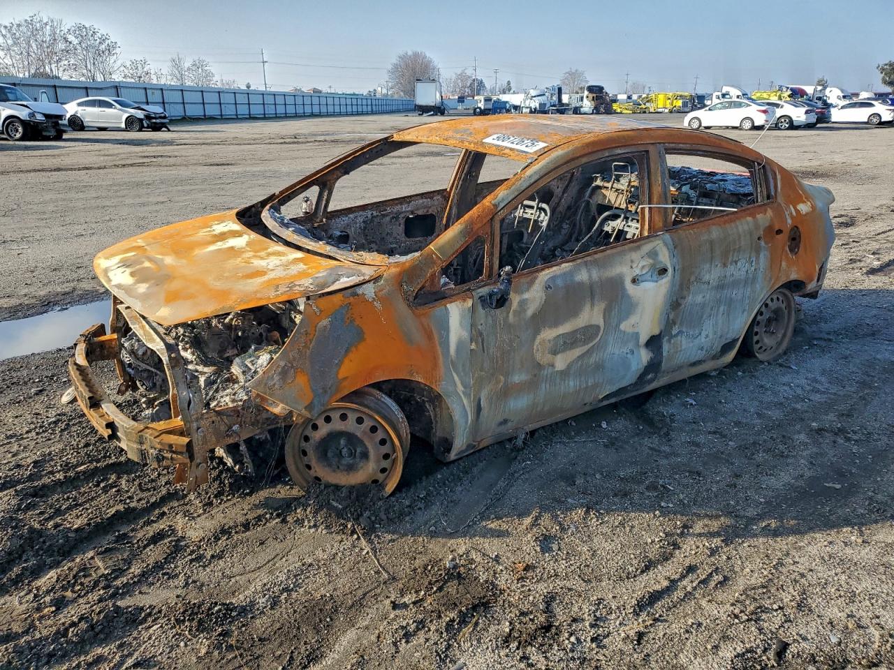2016 Kia Rio LX, VIN KNADM4A38G6685892 — Burn