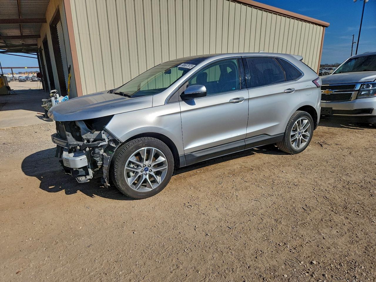 2017 Ford Edge Titanium, VIN 2FMPK3K86HBB04060 — Front end