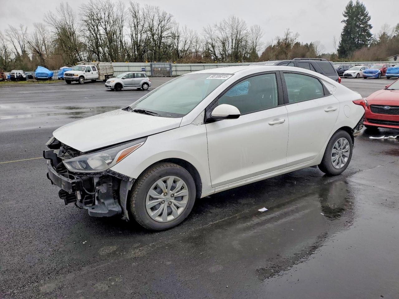 2022 Hyundai Accent SE, VIN 3KPC24A60NE186400 — Rear end