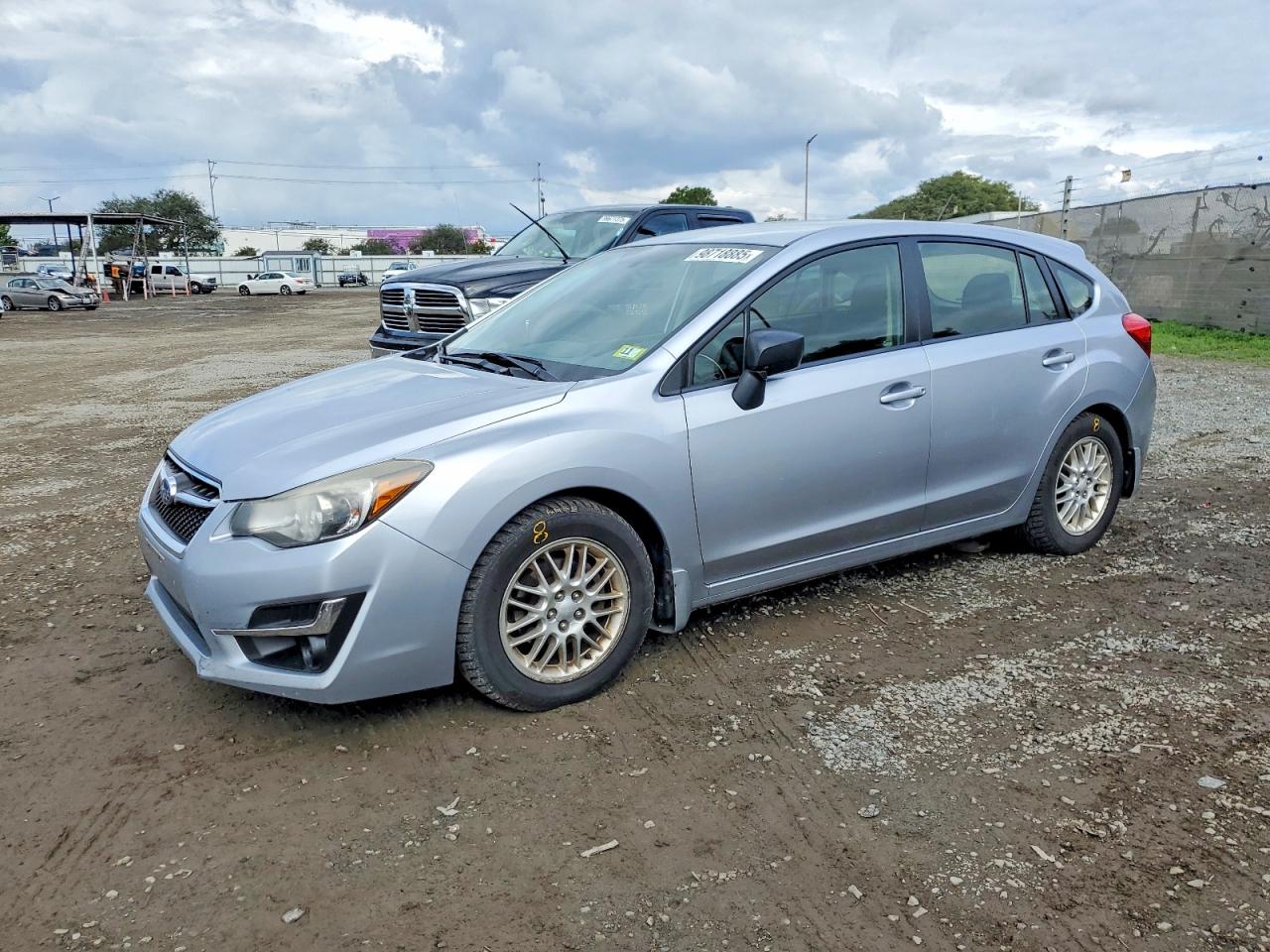 2015 Subaru Impreza 2.0i, VIN JF1GPAA66F8235490 — Rear end