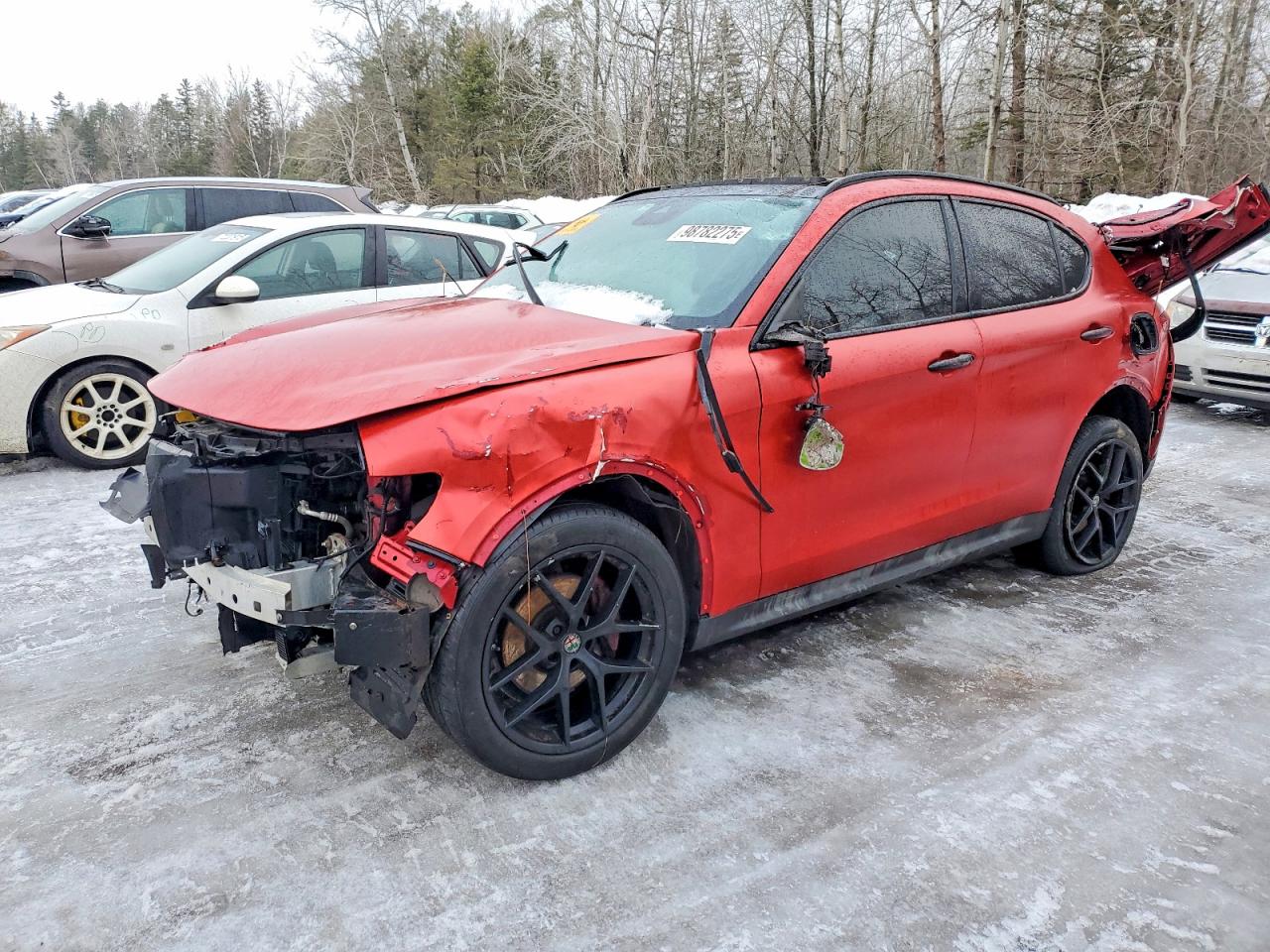 2018 Alfa Romeo Stelvio Ti Sport, VIN ZASFAKNN6J7B67907 — Rear end