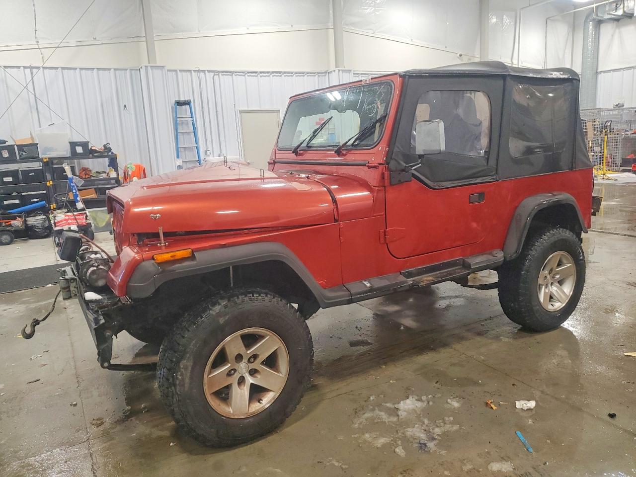 1991 Jeep Wrangler, VIN 2J4FY29S6MJ154056 — Front end