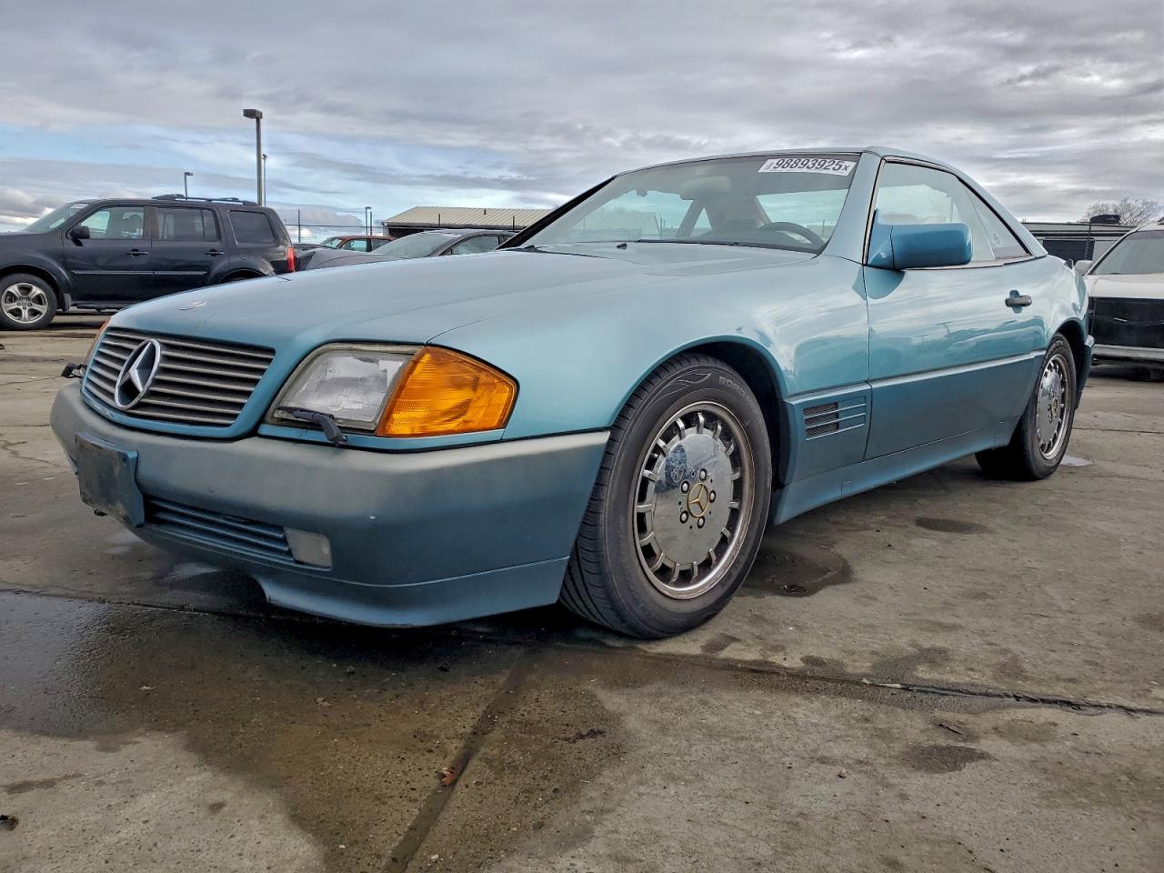 1991 Mercedes-Benz 500, VIN WDBFA66E7MF030076 — Burn