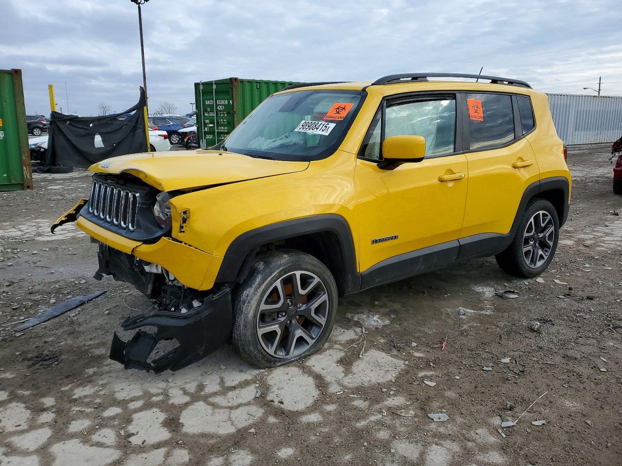 2016 Jeep Renegade Latitude, VIN ZACCJBBT7GPD83484 — Front end