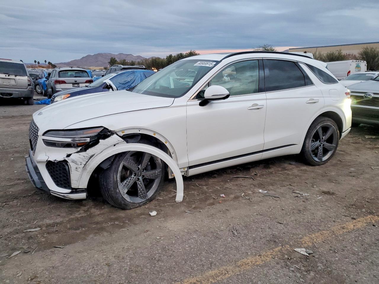 2022 Genesis GV70 Sport, VIN KMUMCDTC2NU042592 — Side