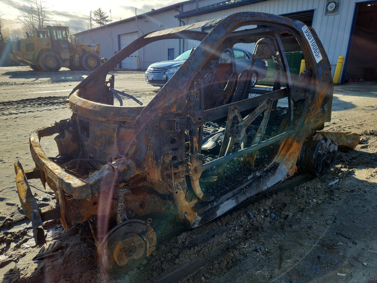 2009 Smart fortwo Pure, VIN WMEEJ31XX9K281128 — Burn