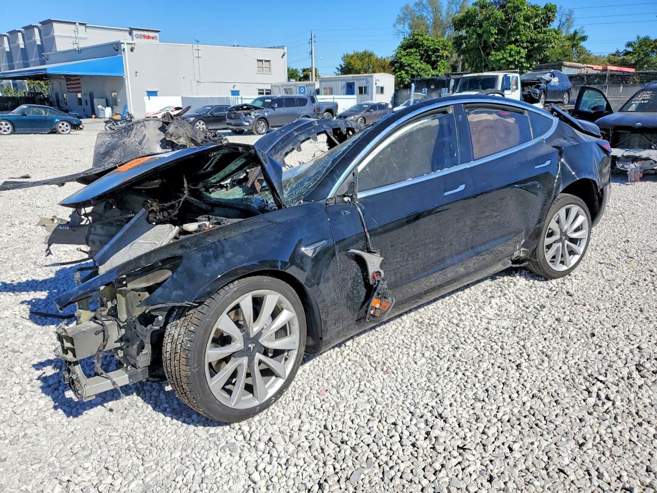 2018 Tesla Model 3 Long Range Battery, VIN 5YJ3E1EA8JF175847 — Rollover