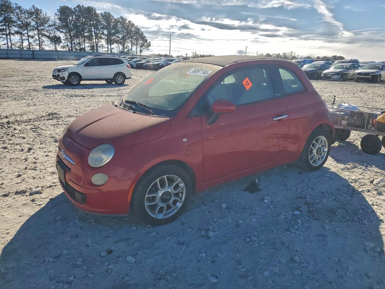 2012 FIAT 500 Pop, VIN 3C3CFFDR1CT203479 — Vandalism