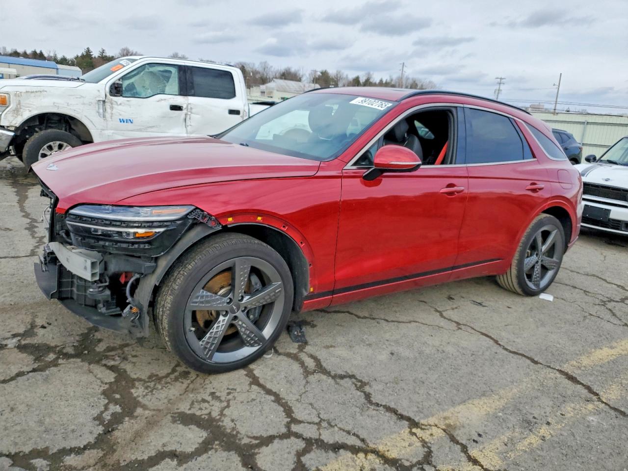 2022 Genesis GV70 Sport, VIN KMUMCDTC7NU041132 — Front end