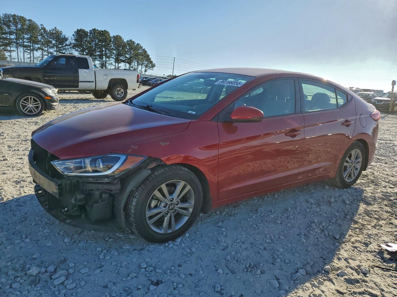 2018 Hyundai Elantra Value Edition, VIN KMHD84LF5JU592440 — Фото с аукциона