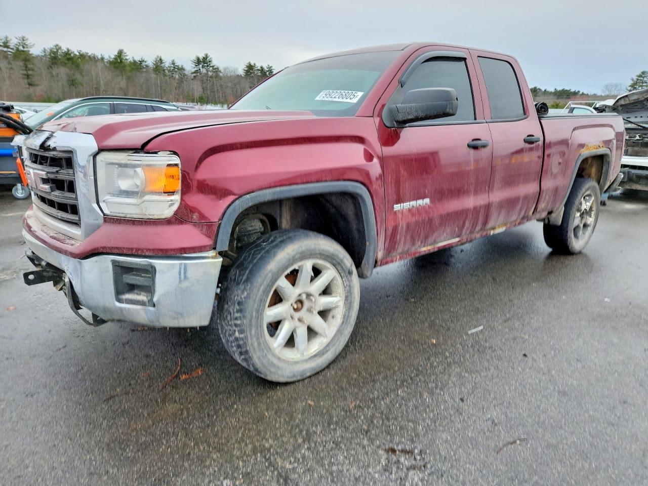 2014 GMC Sierra 1500, VIN 1GTV2TEC3EZ130023 — Frame damage