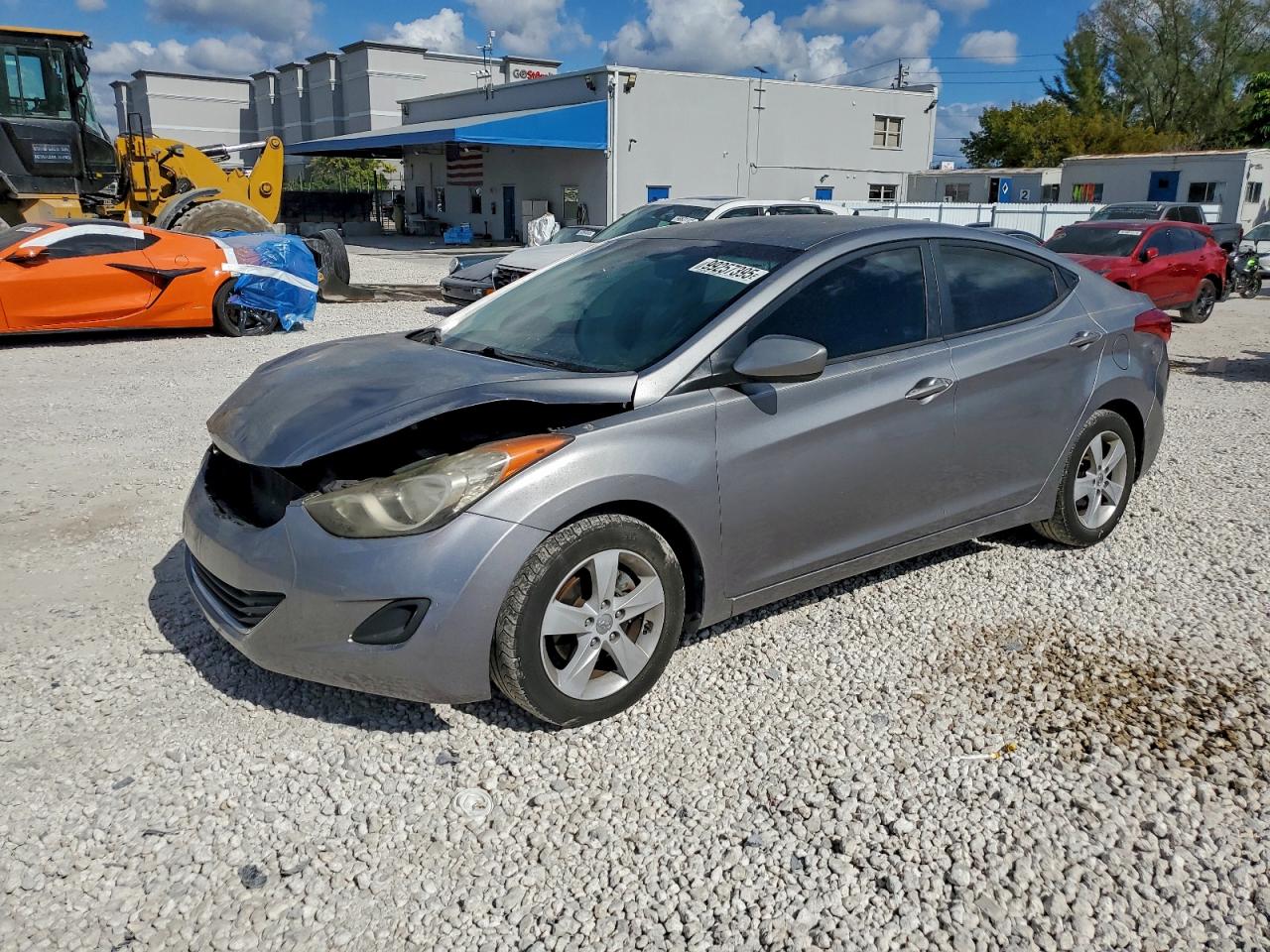 2011 Hyundai Elantra GLS, VIN KMHDH4AE4BU095813 — Front end