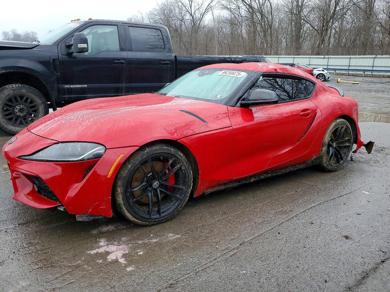 2020 Toyota Supra Premium Launch Edition, VIN WZ1DB4C09LW021950 — Undercarriage