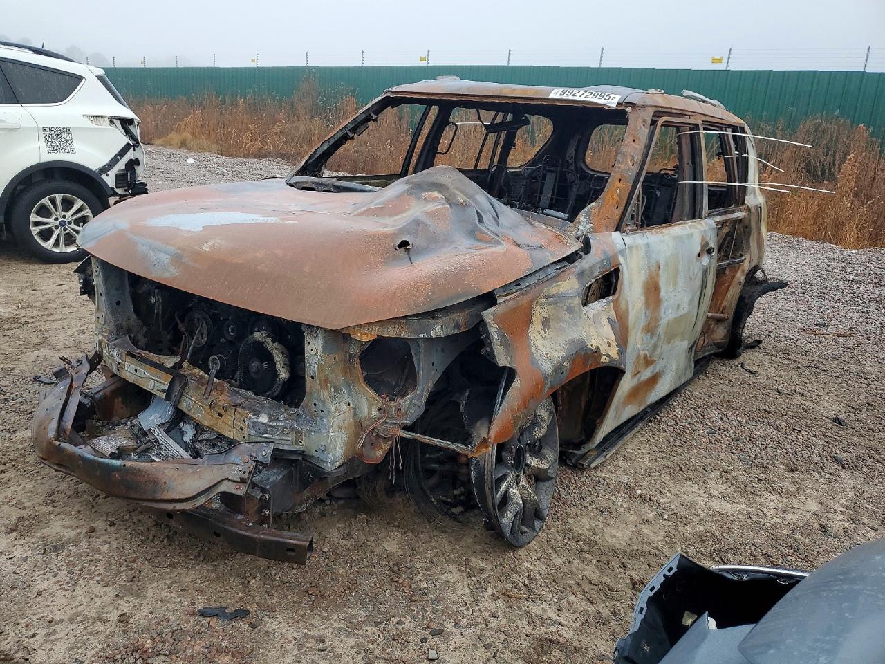 2014 Infiniti QX80, VIN JN8AZ2NF1E9551547 — Engine fire