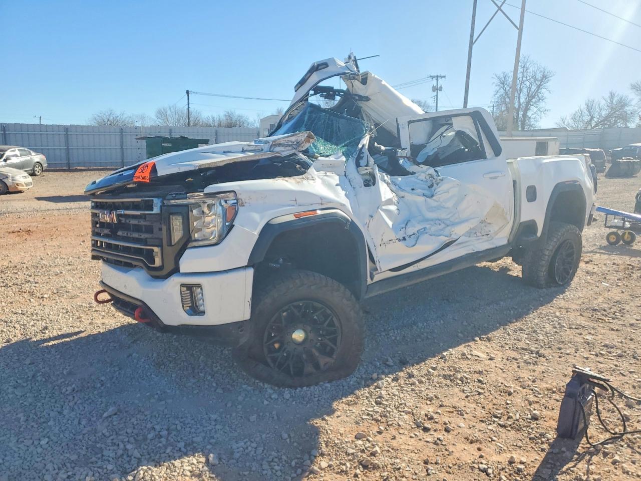 2021 GMC Sierra 2500HD AT4, VIN 1GT49PEY9MF223879 — Rollover