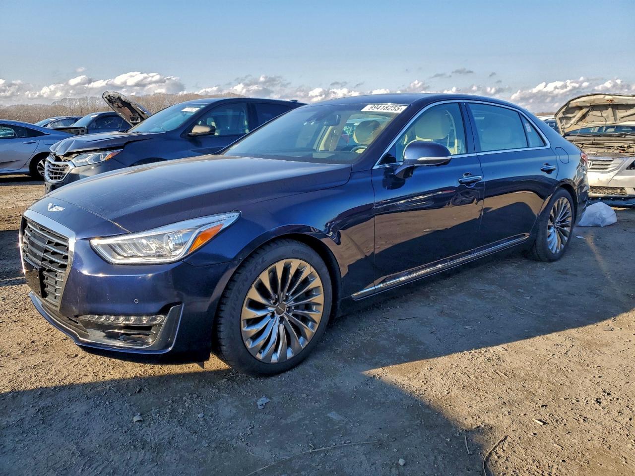 2019 Genesis G90 Ultimate, VIN KMTF54JH9KU059150 — Undercarriage