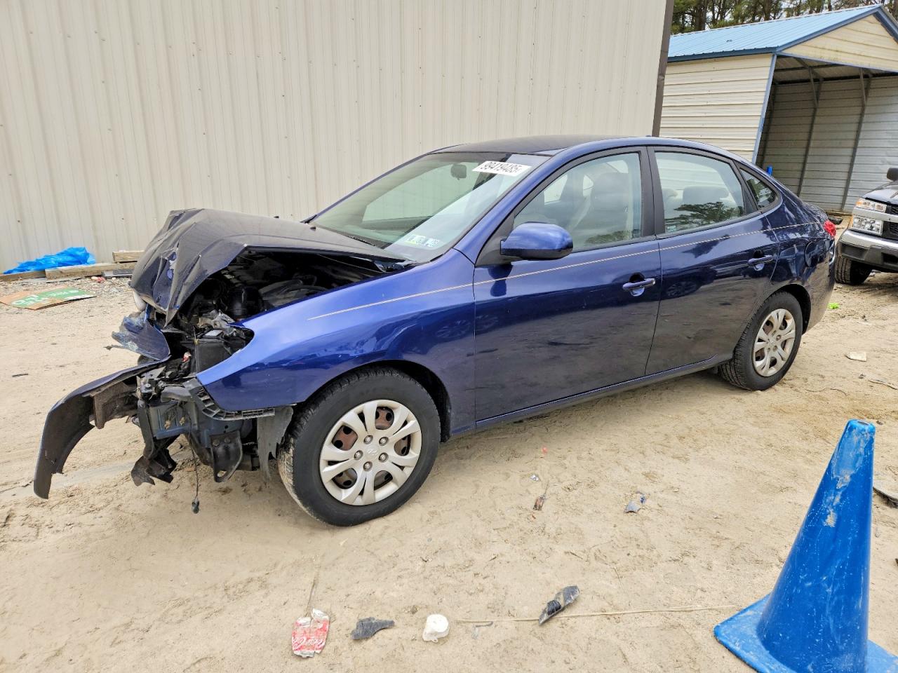 2010 Hyundai Elantra GLS, VIN KMHDU4AD6AU858819 — Front end