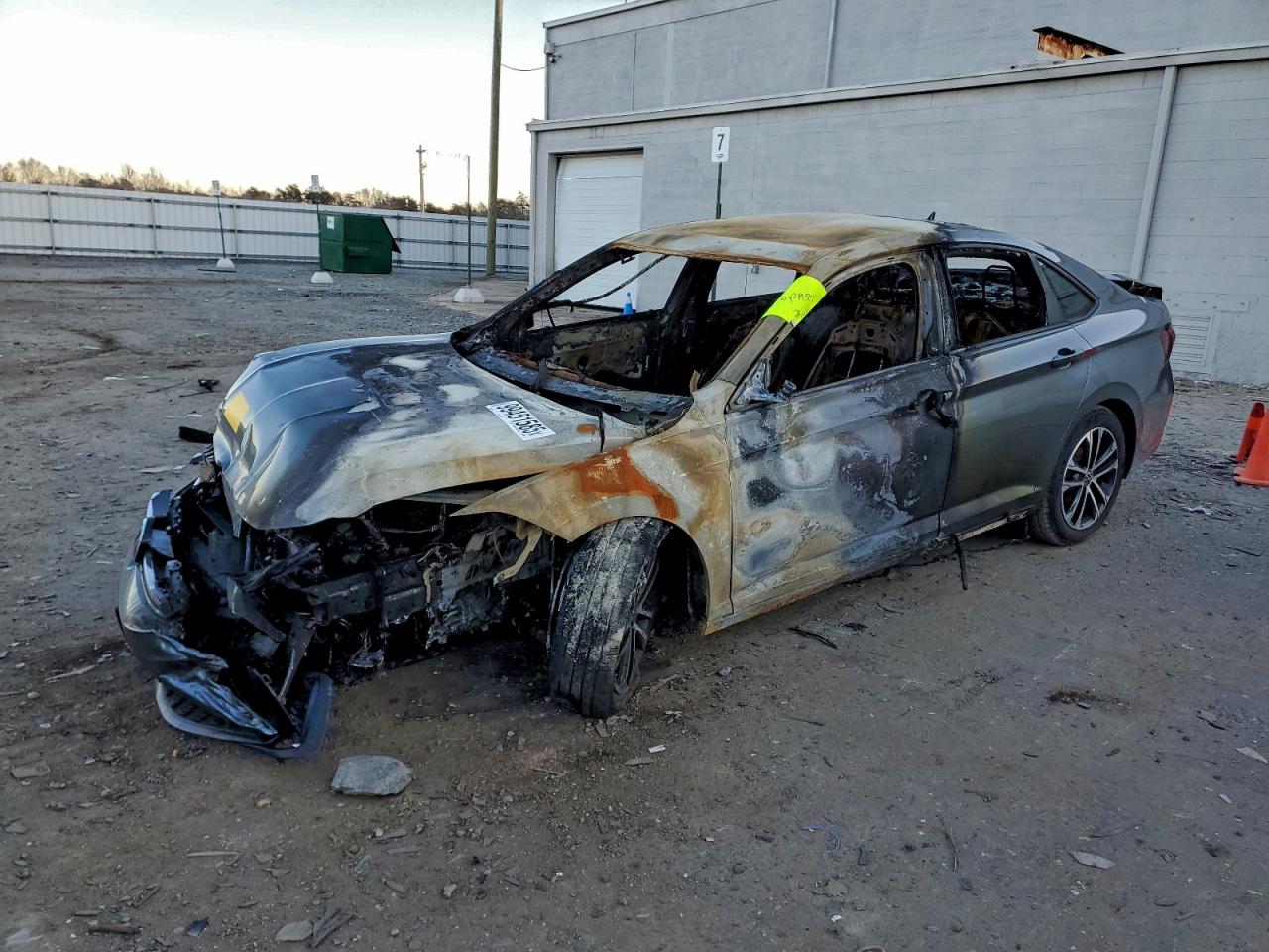2025 Volkswagen Jetta Sport, VIN 3VWBX7BU1SM084355 — Engine fire