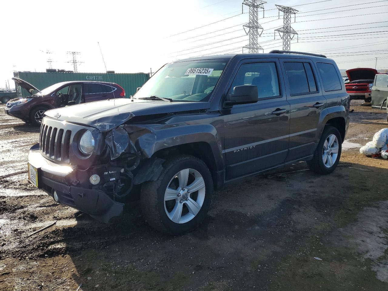 2017 Jeep Patriot Latitude, VIN 1C4NJRFB0HD105190 — Front end