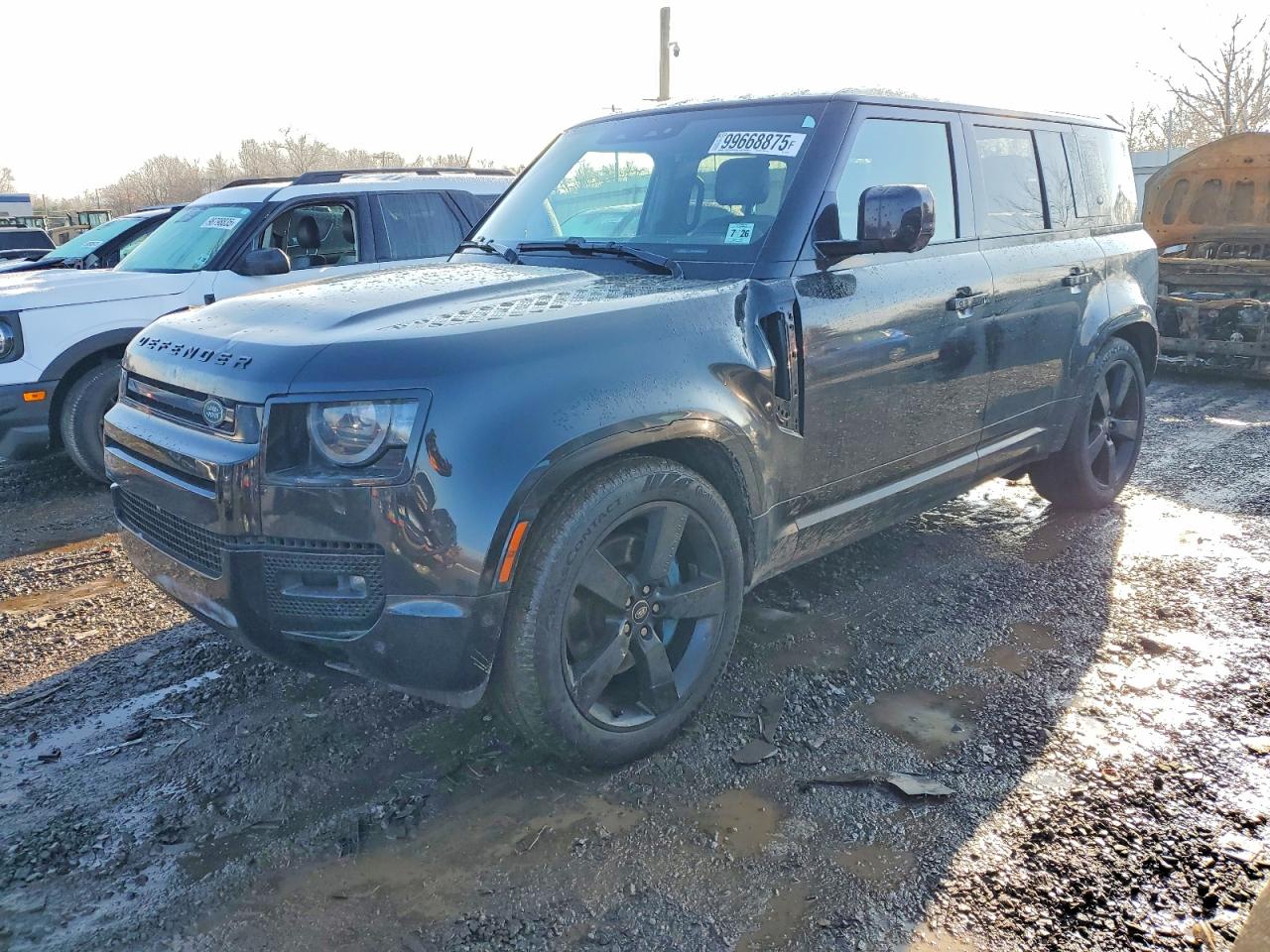 2022 Land Rover Defender V8, VIN SALEWERE9N2064378 — Rollover