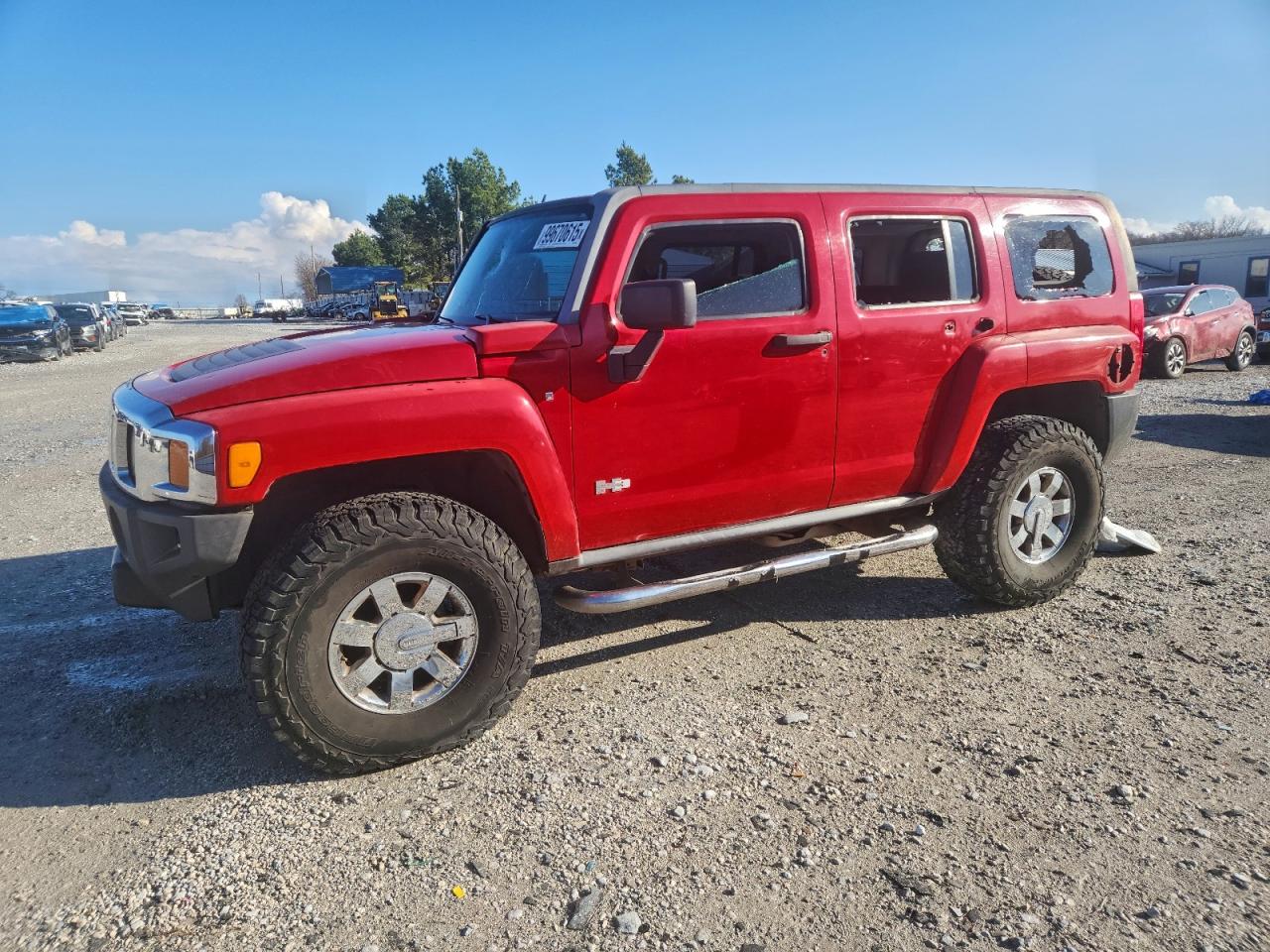 2007 Hummer H3 SUV, VIN 5GTDN13E878174905 — Roof
