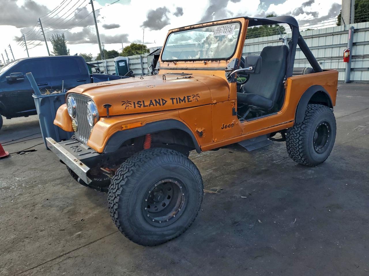 1985 Jeep CJ, VIN 1JCCF87EXFT185045 — Вода / потоп