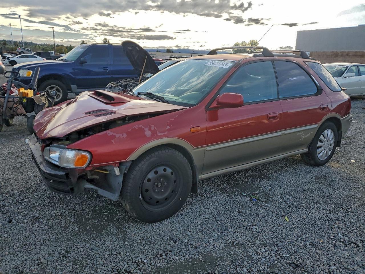 2000 Subaru Impreza Outback Special Sports, VIN JF1GF4858YH803002 — Front end