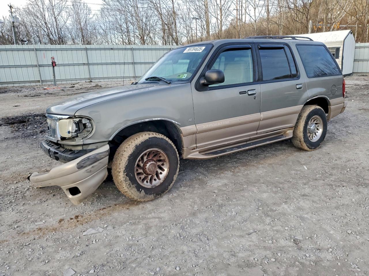 2001 Mercury Mountaineer, VIN 4M2DU86P71UJ07169 — Front end