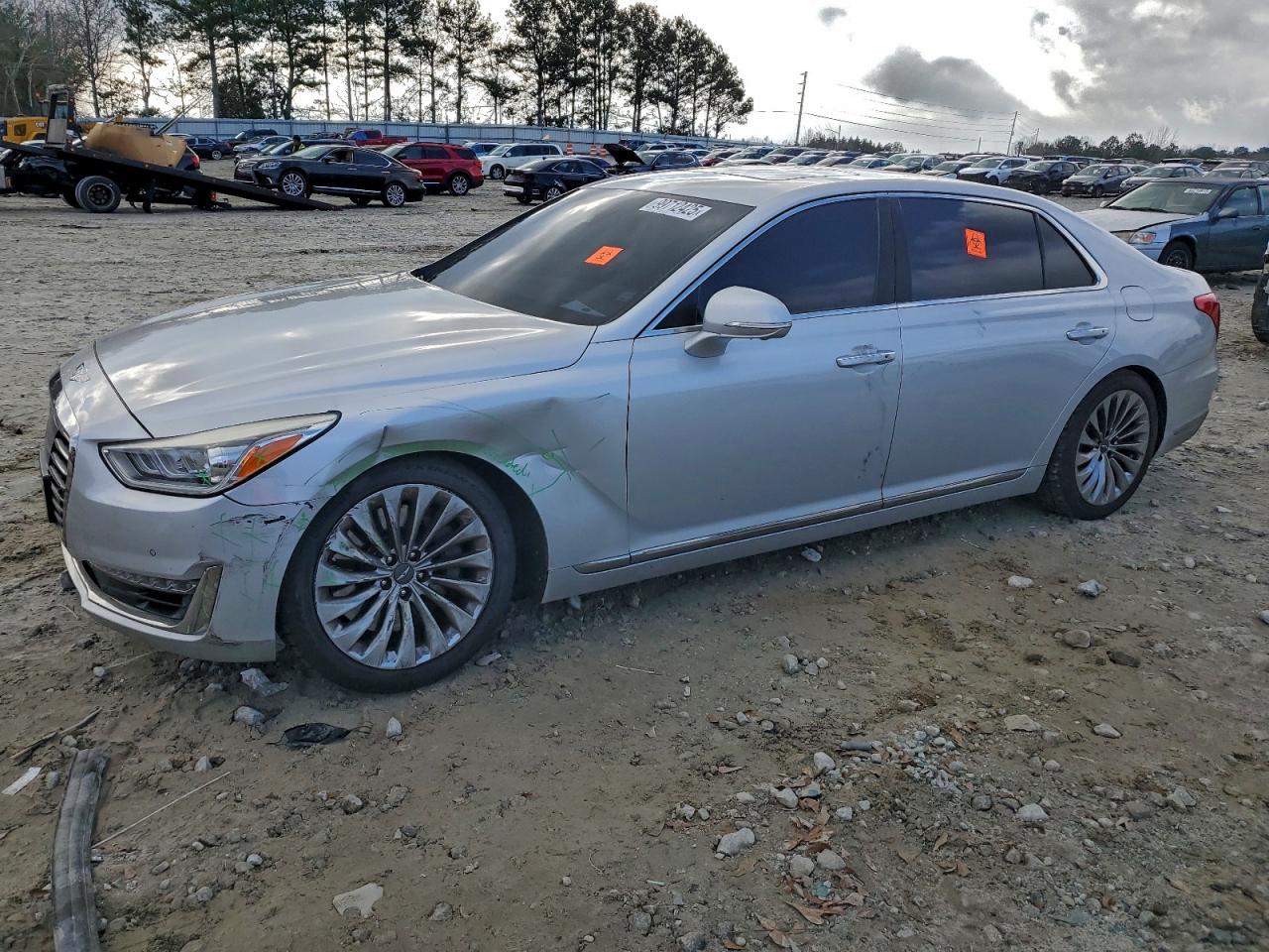 2019 Genesis G90 Ultimate, VIN KMTF54JH4KU054227 — Side