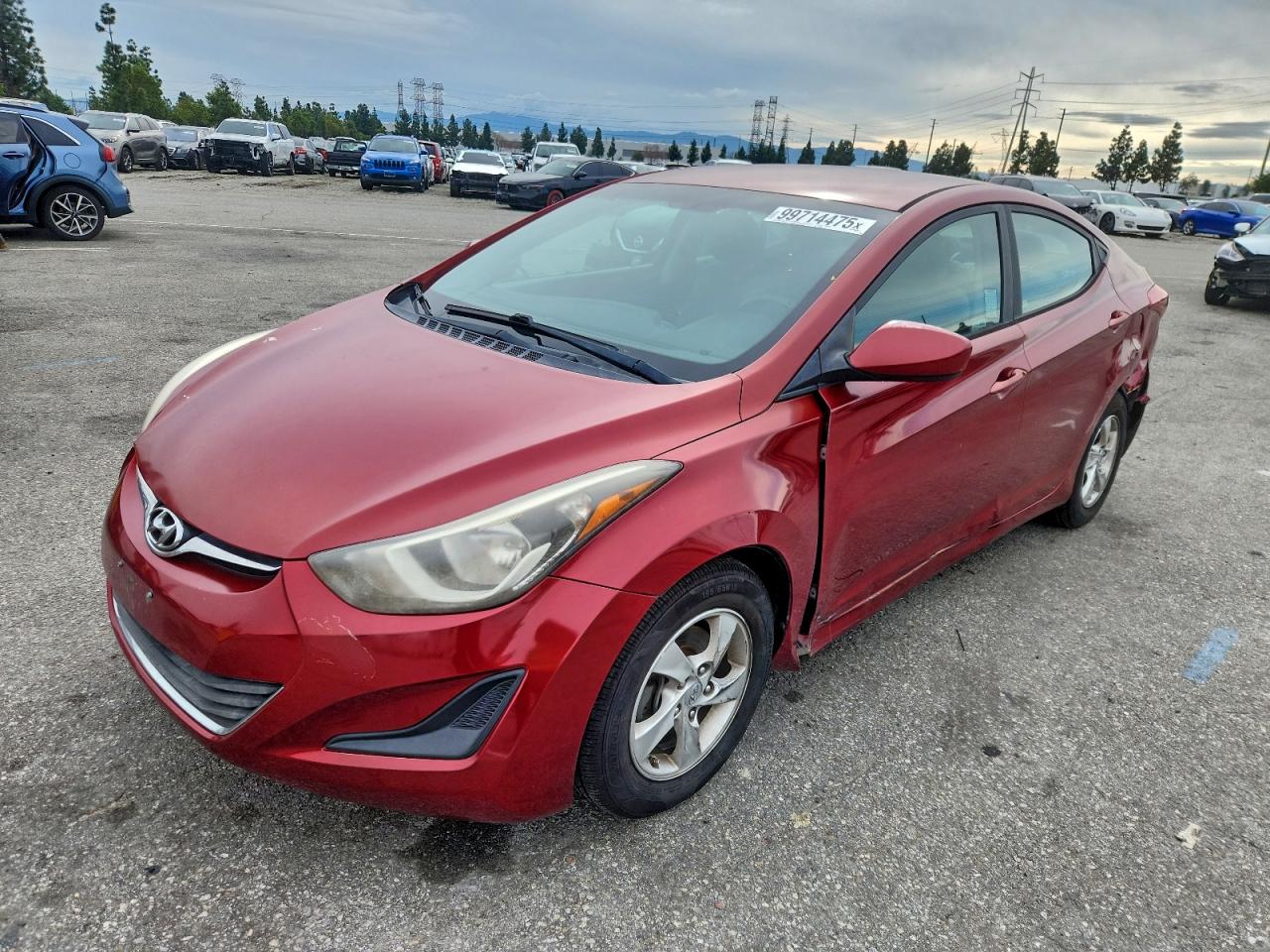 2015 Hyundai Elantra SE, VIN 5NPDH4AE1FH573464 — Rear end