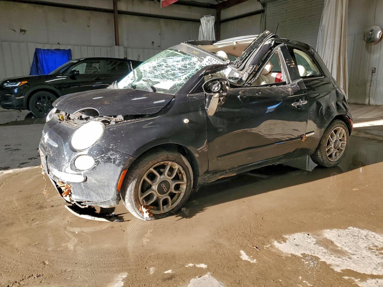 2012 FIAT 500 Lounge, VIN 3C3CFFCR2CT110942 — Roof