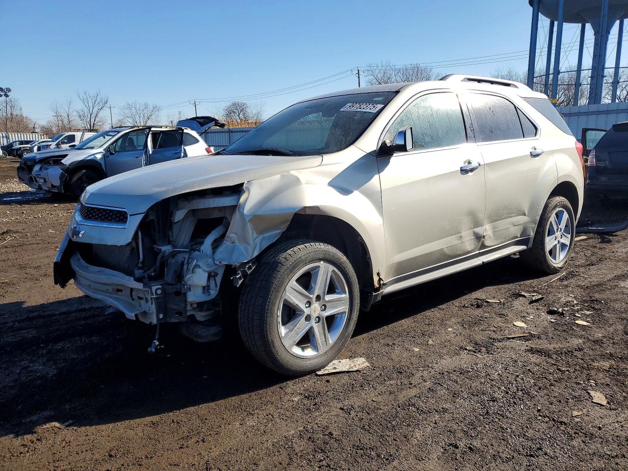2015 Chevrolet Equinox LTZ, VIN 2GNFLHEK8F6136524 — Повреждение рамы