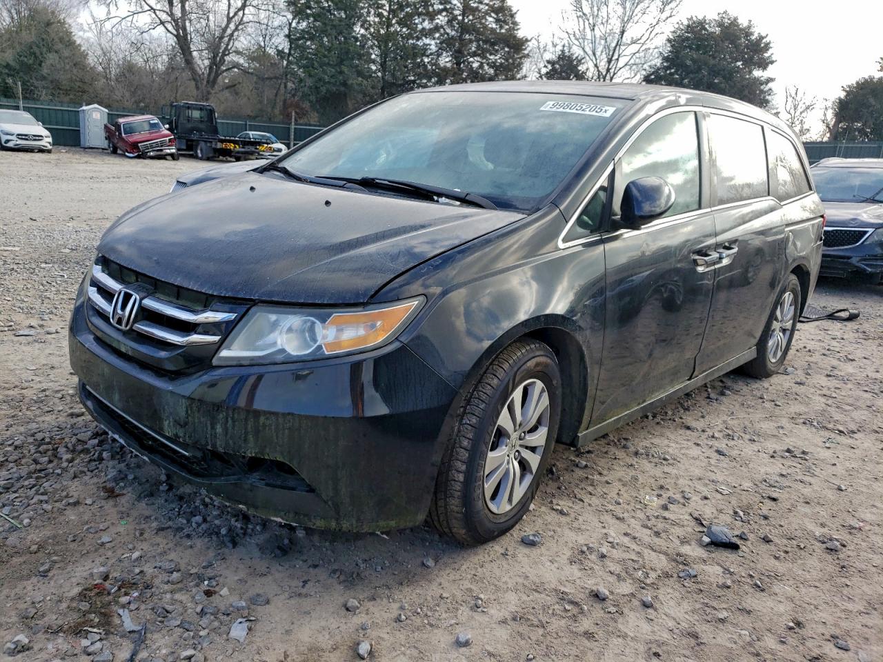 2017 Honda Odyssey EX-L, VIN 5FNRL5H68HB016030 — Пожар в салоне