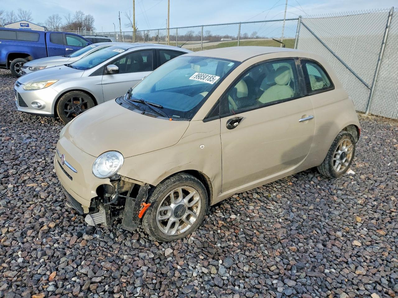 2012 FIAT 500 Pop, VIN 3C3CFFAR5CT105253 — Бок