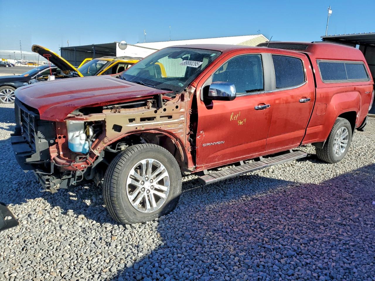 2015 GMC Canyon 4WD SLT, VIN 1GTG6CE3XF1188367 — Front end