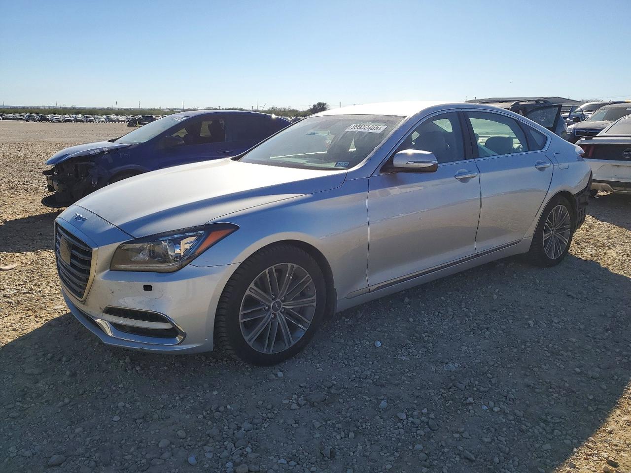 2019 Genesis G80 3.8L, VIN KMHGN4JE8KU289816 — Rear end