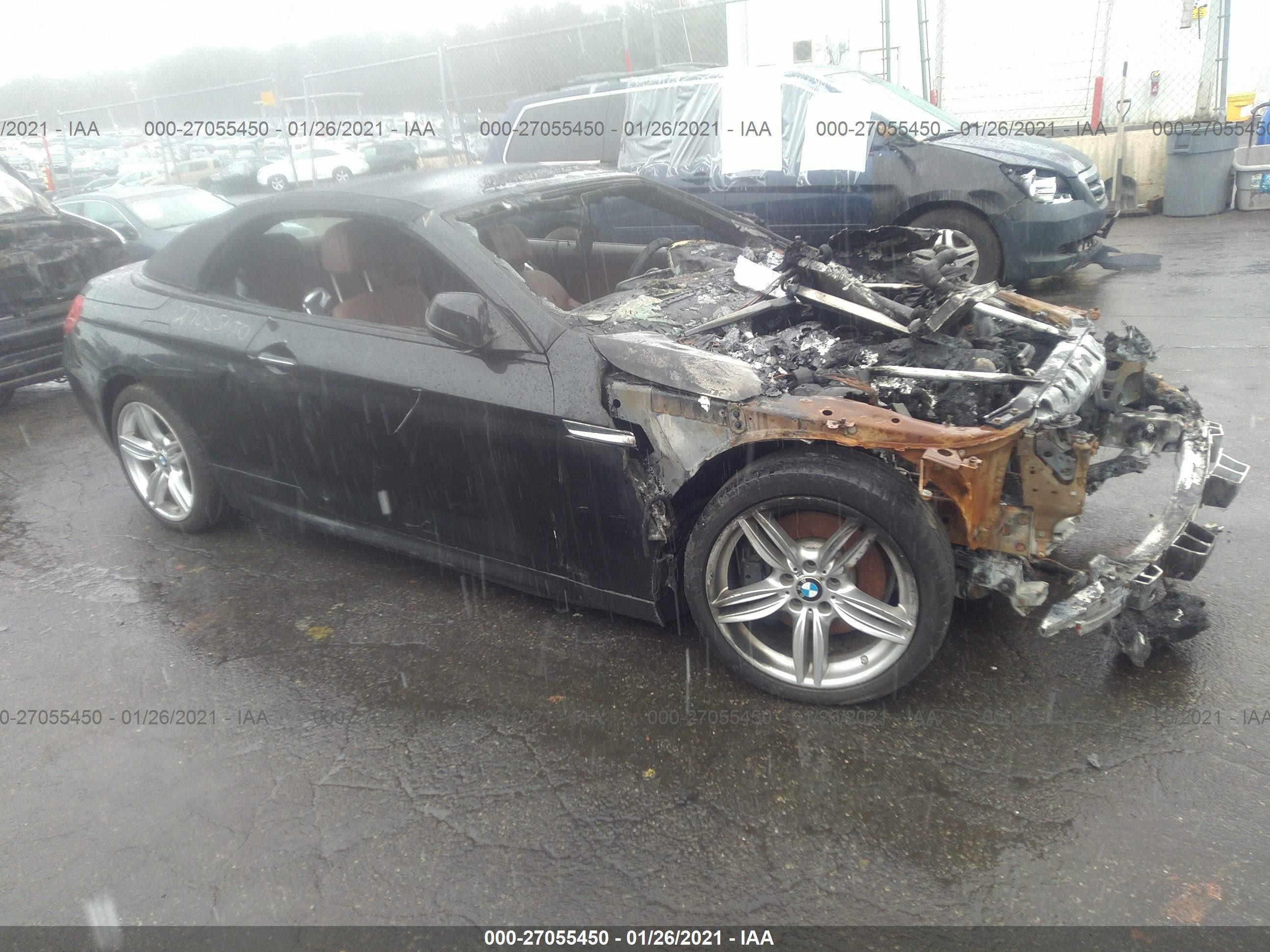 2017 BMW 6 Series 640i xDrive, VIN WBA6F3C53HD994789 — Engine fire