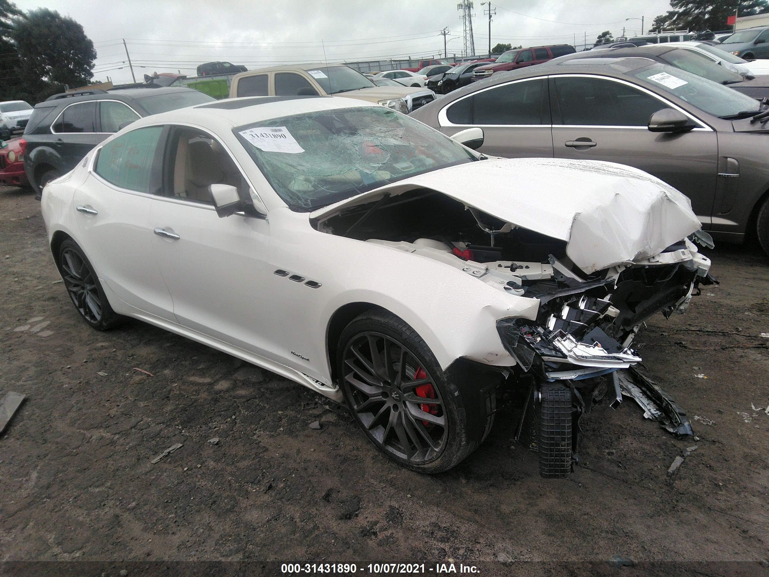 2018 Maserati Ghibli S GranSport, VIN ZAM57YSS9J1277039 — Biohazard / chemical