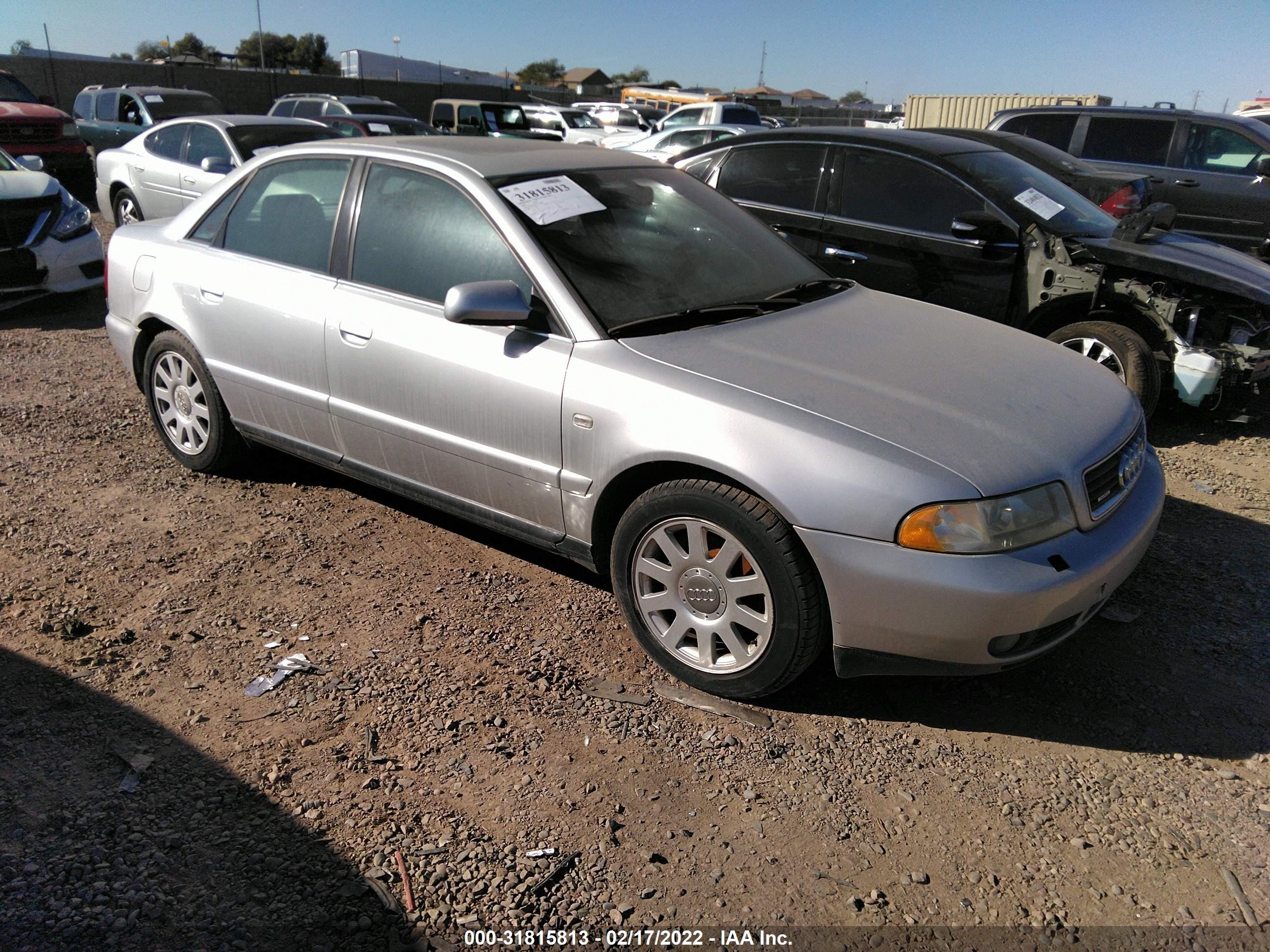 2000 Audi A4, VIN WAUDH28D6YA100801 — Not stated