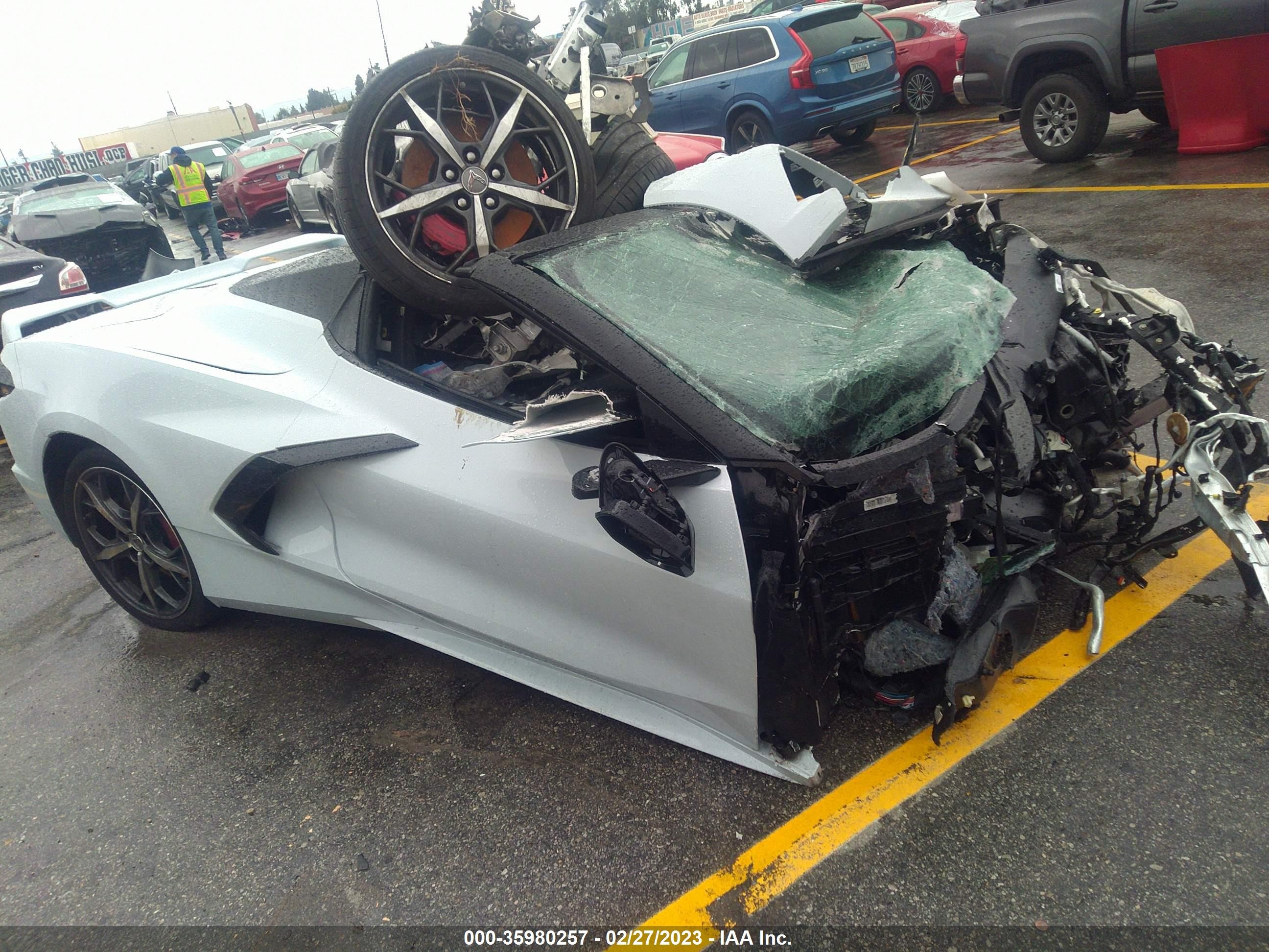 2022 Chevrolet Corvette 3LT, VIN 1G1YC3D41N5120336 — Front end
